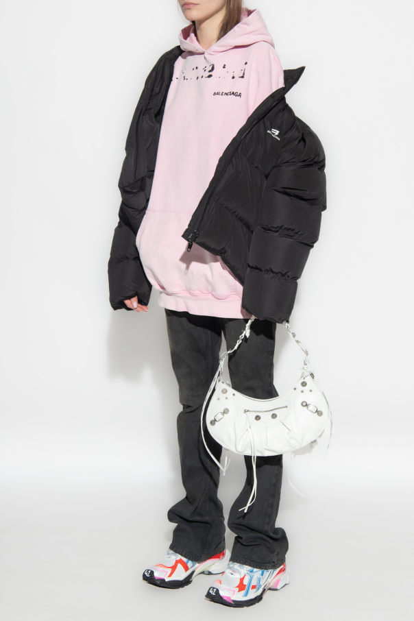 Pink Logo-printed hoodie Balenciaga - Vitkac Canada